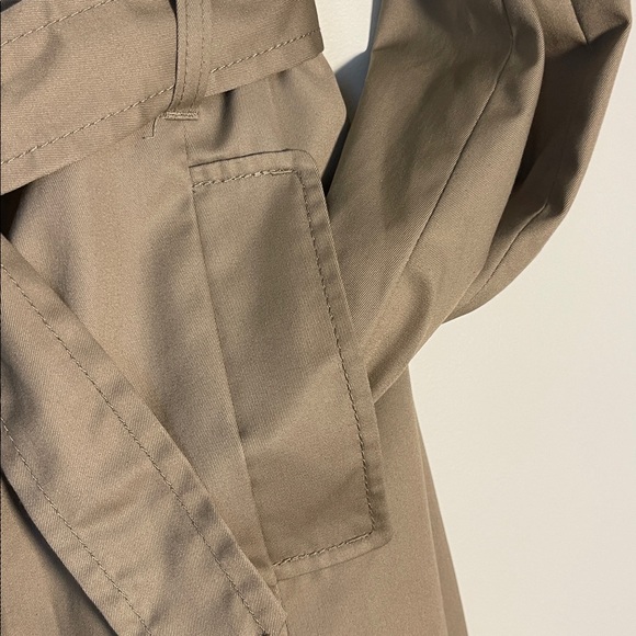 JACOB Classic Single Breasted Trench Coat | Matte Tan Khaki | Women’s Size Small - Picture 7 of 14